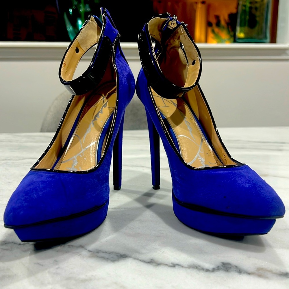 Jessica Simpson| Blue Suede Heels
